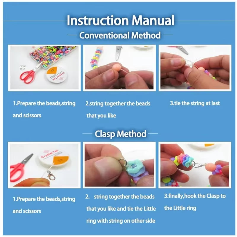 DIY Handmade Beaded Children'S Toys Creative Loose Spacer Beads Making Bracelet Necklace 24 Grid Girl Jewelry Set Girl Toy Gift