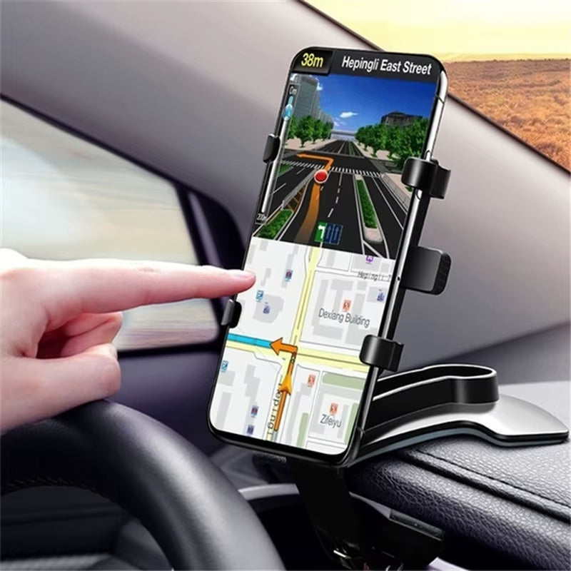 360° Rotation Car Phone Holder Multipurpose Car Phone Mount Cell Phone Clip Mount Stand Suitable for 4 to 7 Inch Smartphones