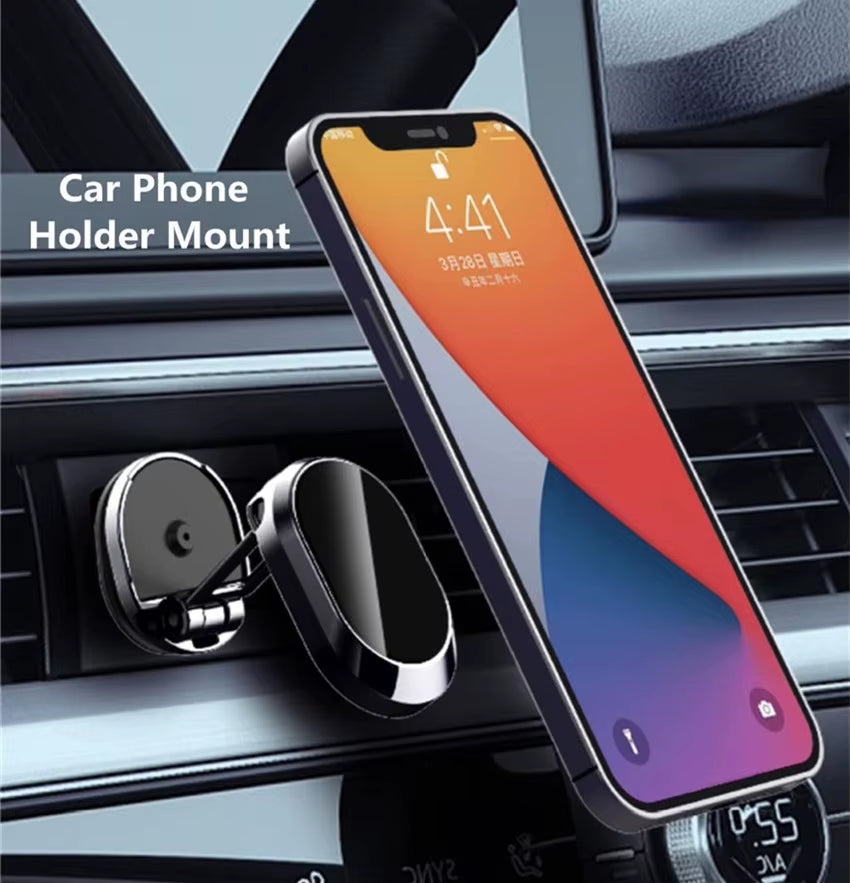 2024 Magnetic Car Phone Holder Magnet Smartphone Mobile Stand Cell GPS Support for Iphone 13 12 XR Xiaomi Mi Huawei Samsung LG