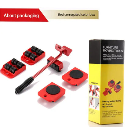 Heavy Duty Furniture Lifter Transport Mover Lifter Slides Wheel Easy Furniture Moving Tool Set Furniture Roller Bar Hand Tools