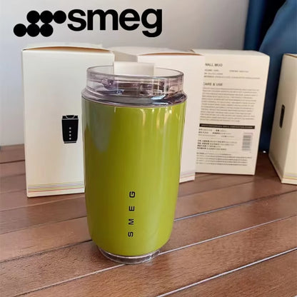 240ML Milk White Beverage Cup Travel Portable Drinking Cup Stainless Steel Vacuum Leak Proof Coffee Thermos