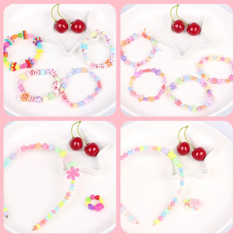 DIY Handmade Beaded Children'S Toys Creative Loose Spacer Beads Making Bracelet Necklace 24 Grid Girl Jewelry Set Girl Toy Gift