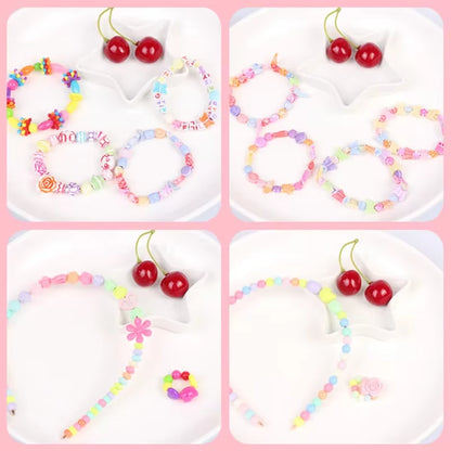 DIY Handmade Beaded Children'S Toys Creative Loose Spacer Beads Making Bracelet Necklace 24 Grid Girl Jewelry Set Girl Toy Gift