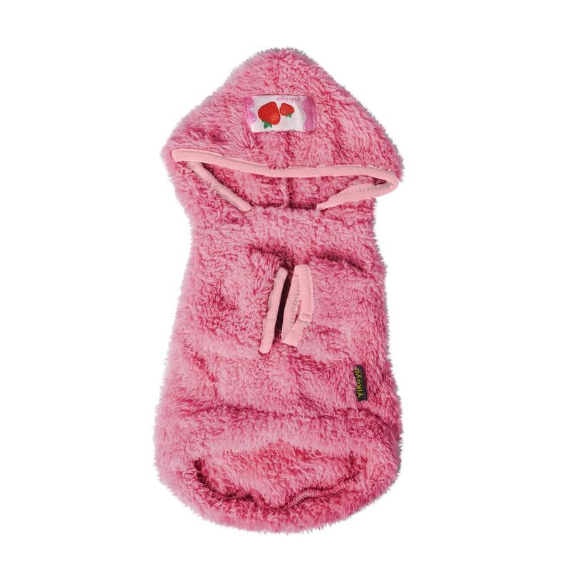 Dog Hoodie, 1 Count Soft Plush Pet Coat, Waterproof Pet Clothes, Pet Supplies for Small Medium Large Dogs, Dog & Cat Clothing