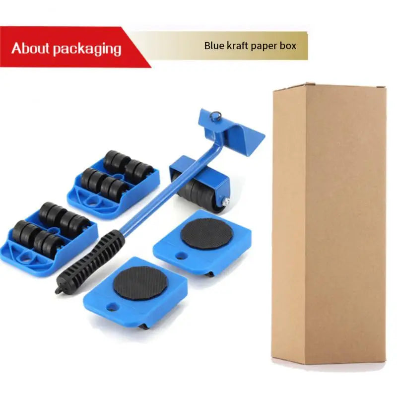 Heavy Duty Furniture Lifter Transport Mover Lifter Slides Wheel Easy Furniture Moving Tool Set Furniture Roller Bar Hand Tools