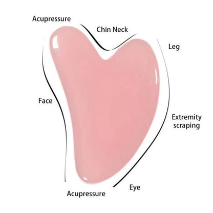 Portable Mini Heart Shaped Face Gua Sha Board, Gua Sha Facial Tool for Self Care, Comfort Body Massager, Face Scrapping Tool, Skincare Tool for Women