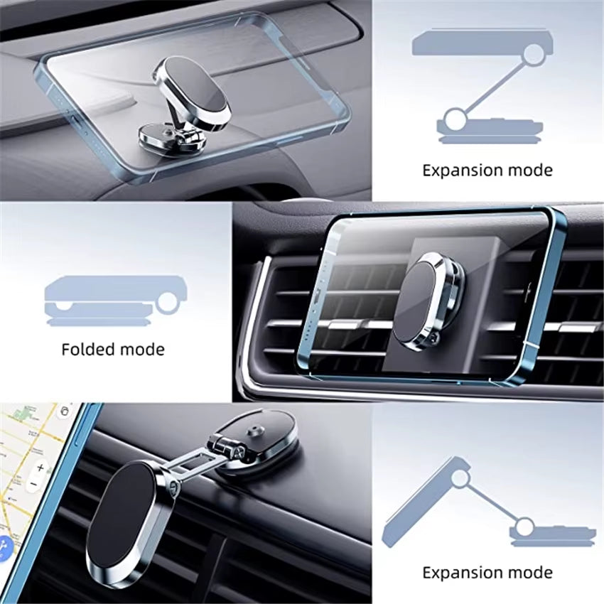 2024 Magnetic Car Phone Holder Magnet Smartphone Mobile Stand Cell GPS Support for Iphone 13 12 XR Xiaomi Mi Huawei Samsung LG