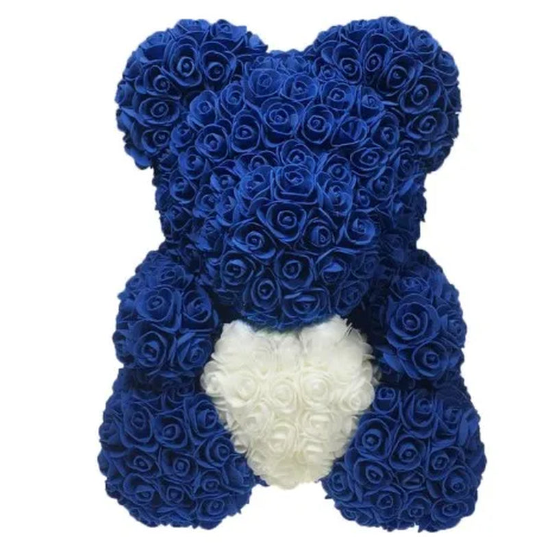 2024 Dropshipping 40Cm Rose Bear Heart Artificial Flower Rose Teddy Bear for Women Valentine'S Wedding Birthday Christmas Gift