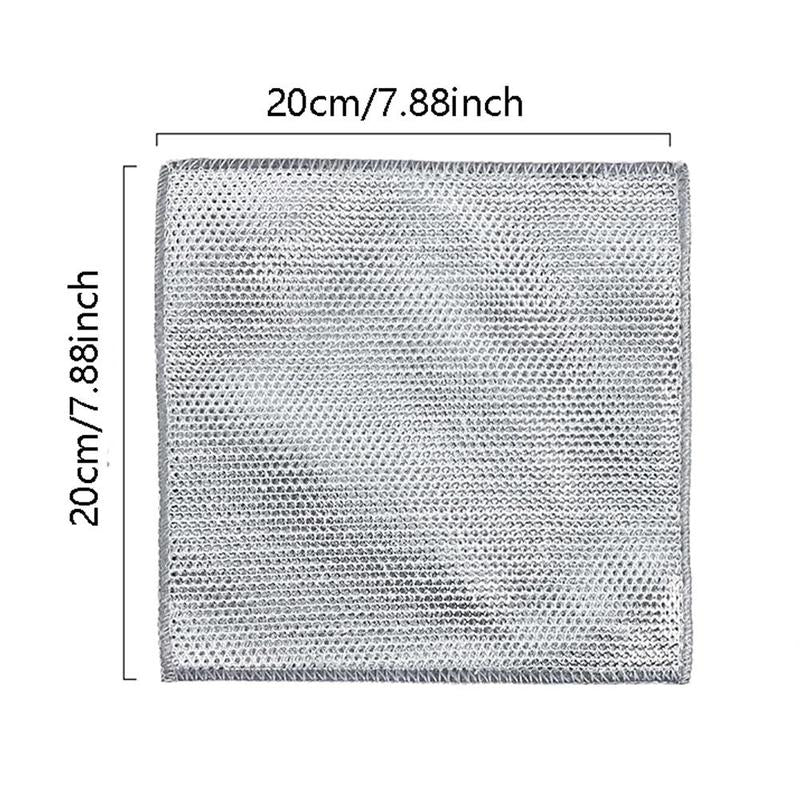 Multifunction Kitchen Metal Wire Cleaning Dishcloth, 8/15/20Pcs Reusable Dishcloth for Stove Sink Pot, Kitchen Cleaning Tools Supplies, Summer for Gift