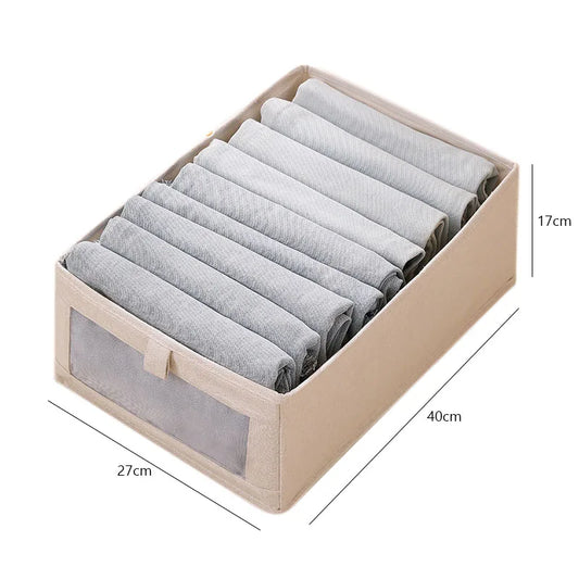 Visible Wardrobe Storage Organizers Cabinet Drawer Clothes Storage Box for T-Shirts Jeans Underwear Pants Organizer Box