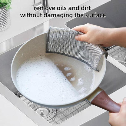 Multifunction Kitchen Metal Wire Cleaning Dishcloth, 8/15/20Pcs Reusable Dishcloth for Stove Sink Pot, Kitchen Cleaning Tools Supplies, Summer for Gift