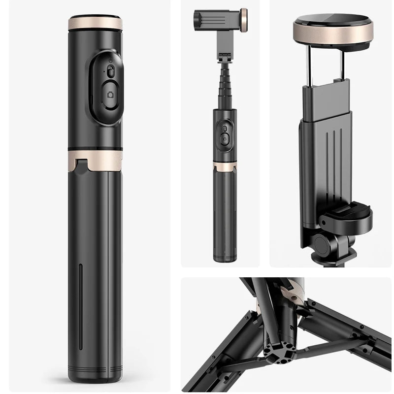 Bluetooth Wireless Selfie Stick Tripod Monopod with Remote - Perfect for Huawei, iPhone 13 Pro Max, and Xiaomi Live Photography!