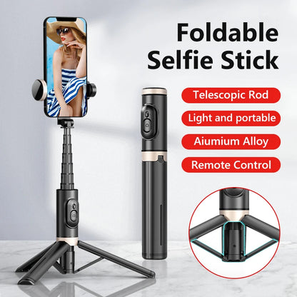 Bluetooth Wireless Selfie Stick Tripod Monopod with Remote - Perfect for Huawei, iPhone 13 Pro Max, and Xiaomi Live Photography!