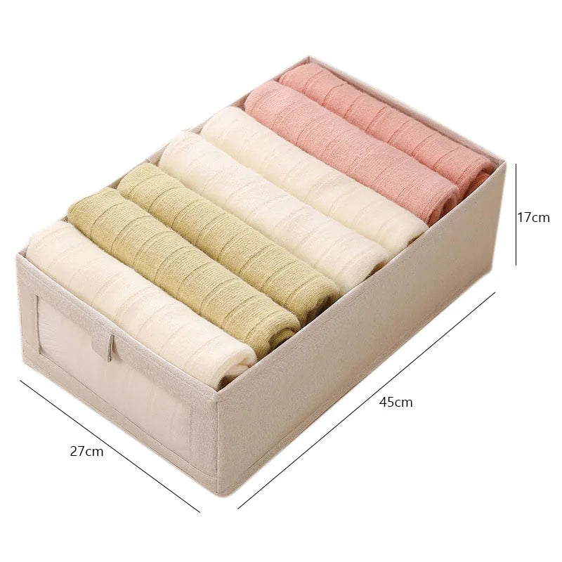 Visible Wardrobe Storage Organizers Cabinet Drawer Clothes Storage Box for T-Shirts Jeans Underwear Pants Organizer Box