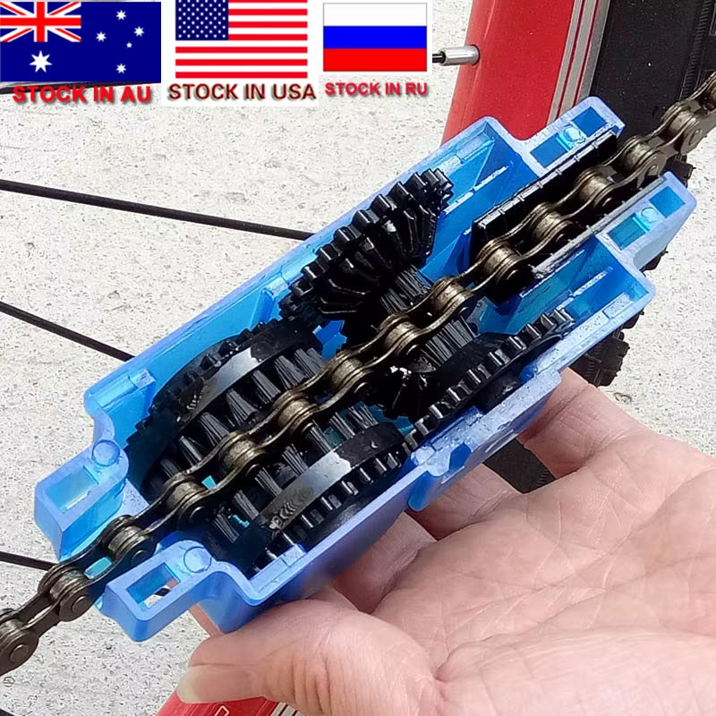 Portable Bike Chain Cleaner & Brush Set