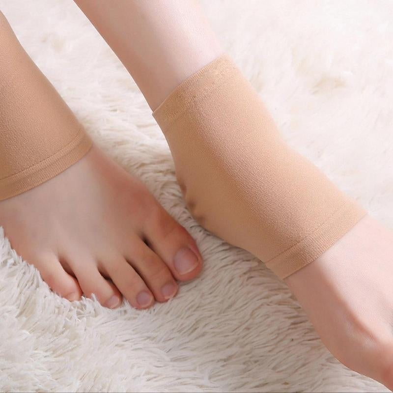 1 Pair Heel Skin Moisturizing Sleeves, Hydrating and Dead Skin Exfoliating Heel Socks, Natural Moisturizing Heel Socks, Foot Treatment Gel Socks, Invisible Cover Sock