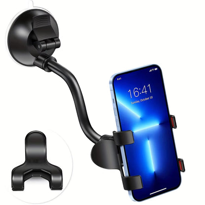 360 Rotate Sucker Car Phone Holder Flexible Mount Stand Mobile Cell Support for Iphone Samsung Xiaomi Clip Phone Holder in Tools