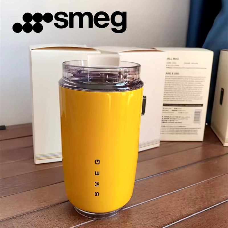 240ML Milk White Beverage Cup Travel Portable Drinking Cup Stainless Steel Vacuum Leak Proof Coffee Thermos