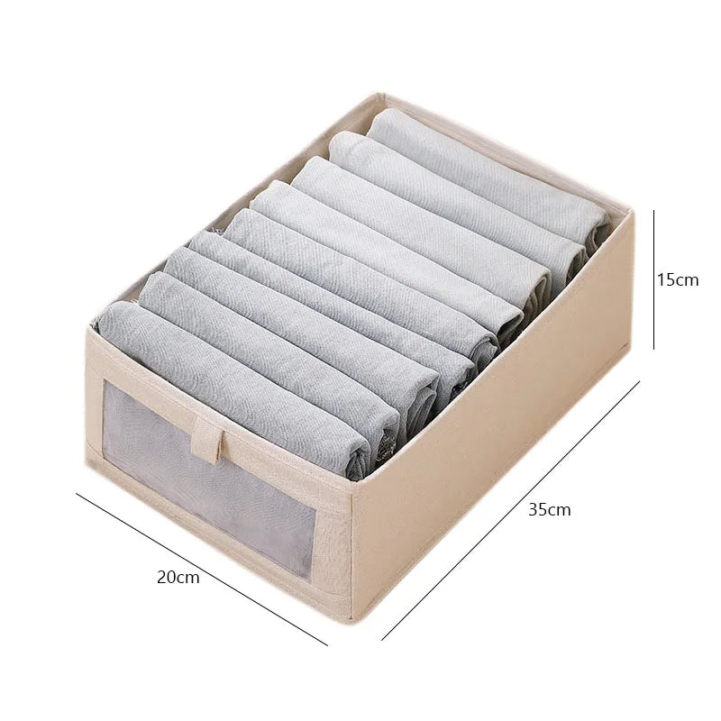 Visible Wardrobe Storage Organizers Cabinet Drawer Clothes Storage Box for T-Shirts Jeans Underwear Pants Organizer Box