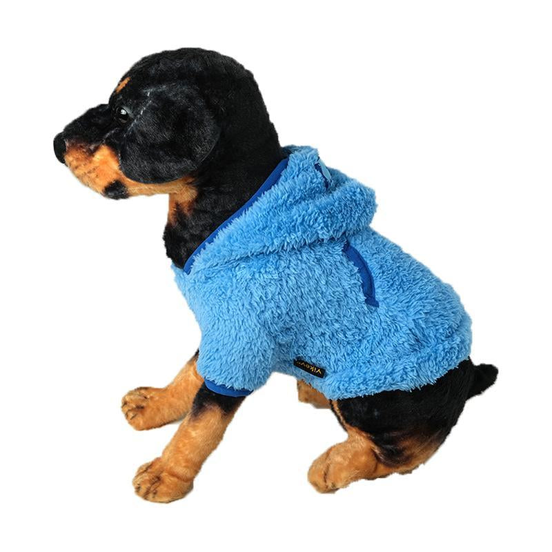 Dog Hoodie, 1 Count Soft Plush Pet Coat, Waterproof Pet Clothes, Pet Supplies for Small Medium Large Dogs, Dog & Cat Clothing