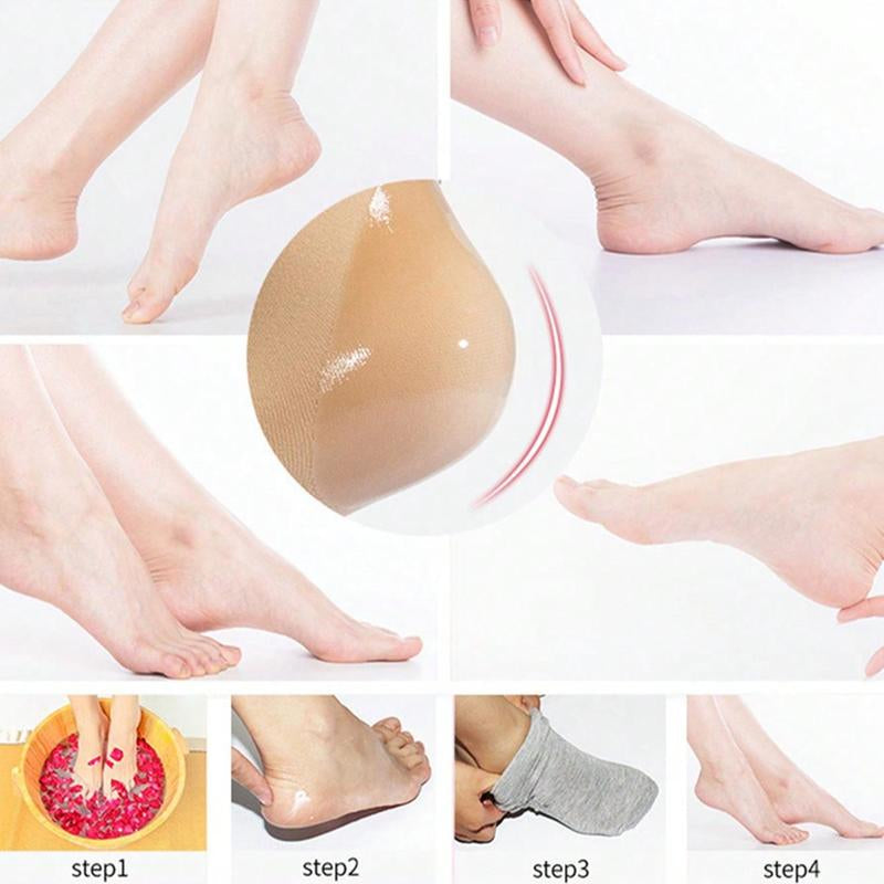 1 Pair Heel Skin Moisturizing Sleeves, Hydrating and Dead Skin Exfoliating Heel Socks, Natural Moisturizing Heel Socks, Foot Treatment Gel Socks, Invisible Cover Sock